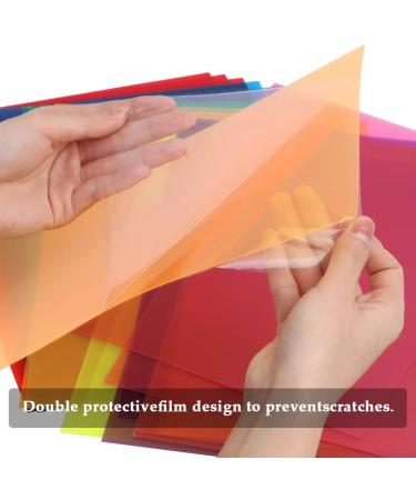 BUYGOO 24Pcs Transparent Color Correction Lighting Gel Filter - Colored Gel Light Filter Plastic Sheet  8.5 x 11 Inch  8 Assorted Colors - Buy Online on GoSupps.com
