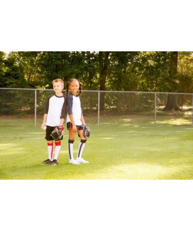 Baseball Youth Over-the-Calf Team Performance Socks (2 Pairs) - Child 13-Youth 4, Black - Buy Online on GoSupps.com