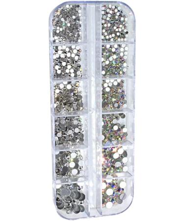 lopituwe Flatback Rhinestone Assortment Set with Storage Box Home Salon Girls Crystals Kit Decoration Nail Art Accessories - Buy Online on GoSupps.com