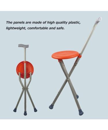 Walking Stick Crutches Easy Walking Stick with Tripod Non Slip Seat Long Lasting Help for The Elderly Walking Stick for Older Handicapped Women - Buy Online on GoSupps.com