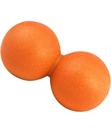 Minkissy Double Lacrosse Ball - Acupressure Peanut Massage Ball for Muscle Relief & Mobility - Medium Orange - Buy Online on GoSupps.com