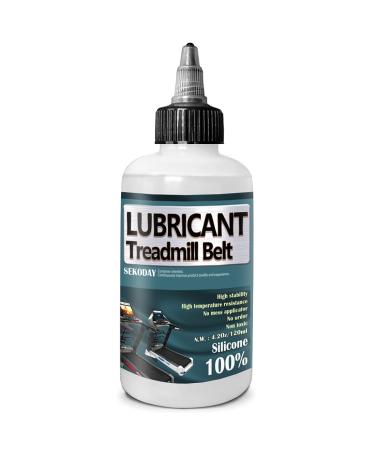 100% Silicone Treadnmill Belt Lubricants/Lubes | Non Toxic and Odorless | High Cost Performance and High Stability | with Precision Screw Caps for Easy Use | Full Belt Width Lubrication 4 Ounce / Bottle
