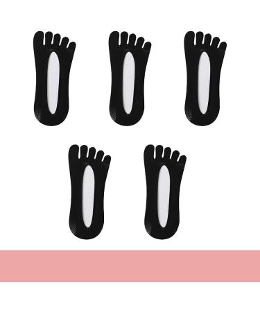 Anti Bunions Health Socks - 5 Pairs Orthopedic Toe Socks for Bunion Relief and Comfort - Breathable Split Toe Design (Black) - Buy Online on GoSupps.com