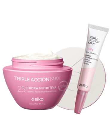 Esika Triple Acci n Max Bundle Multibenefits Face Cream 25+ and Triple Accion Max Eyes Cream