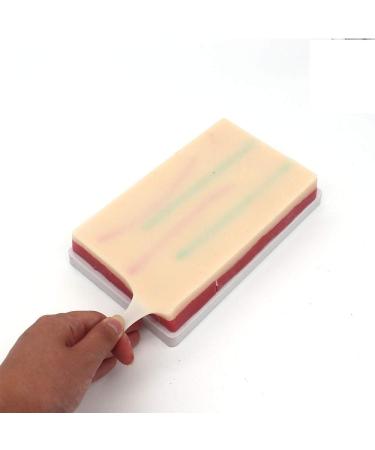 4 Pcs Venipuncture IV Injection Training Pad - Silicone Human Skin Suture Model with 4 Veins, 3 Skin Layers for Injection Practice - Buy Online on GoSupps.com