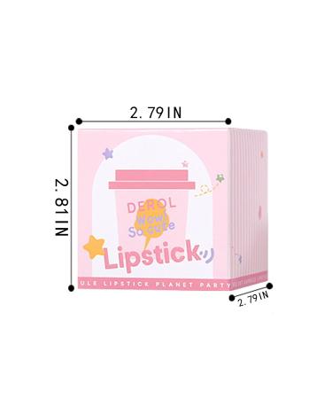 6-Color Mini Matte Star Capsule Lipstick Set - Long Lasting & Non Stick Cups - Velvet Portable & Candy Colour - Perfect for All Occasions - PINK - Buy Online on GoSupps.com