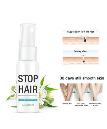20ml Hair Growth Inhibitor Spray - Painless Non-Irritating Permanent Hair Removal for Face Bikini Body Arms Legs - Buy Online on GoSupps.com