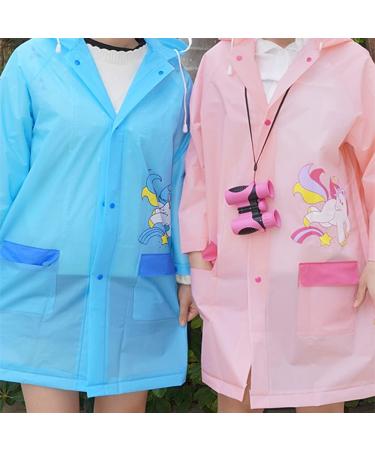 QTECLOR Kids Raincoat Jacket | Age 6-13 Years | Cartoon Poncho with School Bag Cover | Outdoor Camp Cycle - Buy Online on GoSupps.com