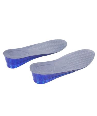 NOLITOY 1 Pair Height Increasing Full Insole Heel Lift Height Lift Pad Elevator Insoles Judge Gavel Detachable Sports Insole Elevator Insert Height Increase Insoles Flannel Honeycomb Shoe Blue 26.5x8.8cm