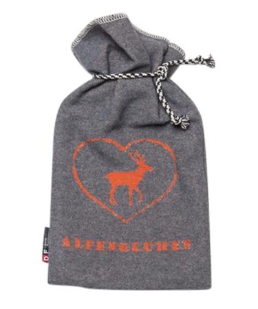 David Fussenegger hot water bottle 'Alpengl hen' 2L 21 x 38 cm Grey