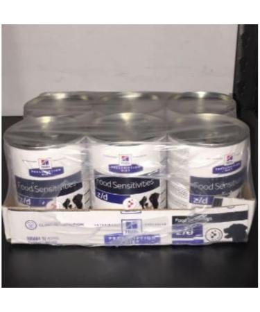 Hill's Prescription Diet Canine Z/D Food Sensitivities 12 X 370g Wet Dog Food Enriched Elimination Diet For Dogs With Food Intolerances And Allergies Itching Or Gastro-Intestinal Inflammation - Buy Online on GoSupps.com