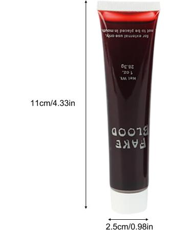 Vampire Blood - Realistic Fake Blood Makeup | Washable Blood Gel for Face and Body Realistic Vampire Blood for Fancy Dress Halloween Blood Theatre Blood to Paint for Play - Buy Online on GoSupps.com