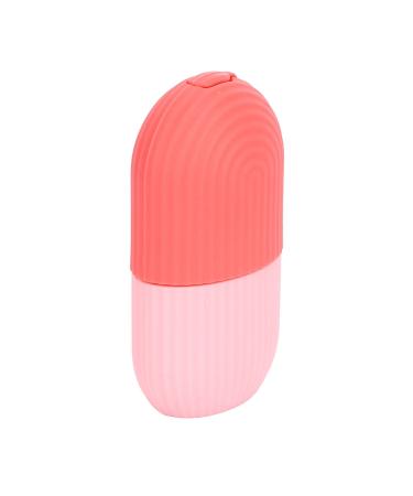 Ice face scooter massager facial ice cream with a non-slip base ice roller for face eyes neck natural care skin care relief of tear bags relief from (pink)