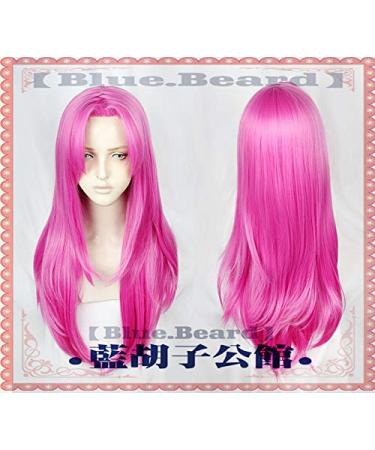 Shop Diavolo Cosplay Wig from Jojo's Bizarre Adventure | Long Straight Pink Heat Resistant Synthetic Hair + Free Wig Cap - Buy Online on GoSupps.com