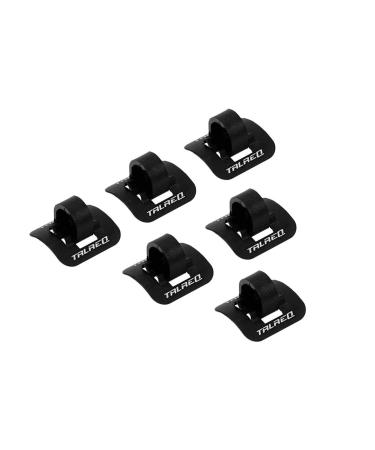 TBNOD 6 Sets Alloy Guides W/C-Clips,with Adhesive Seat, C Clips Clamps Housing Hose Guide for MTB Road Bike Brake Derailleur Shift Cables, Brake Cable(6pcs Base+ 6pcs Clip)