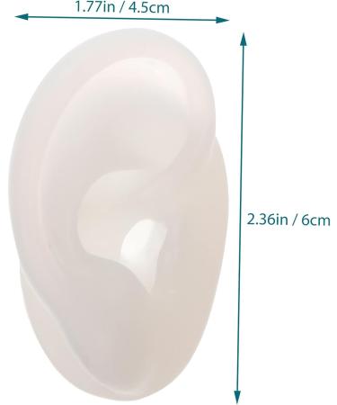 Silicone Human Ear Model for Puncture Training Practice - Transparent 2 6X4.5CM - Buy Online on GoSupps.com