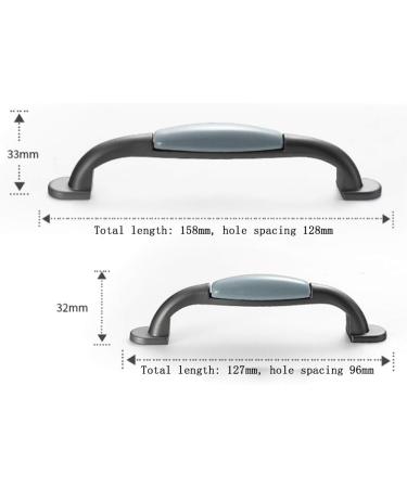 Bow Pull Handle Cabinet Handle 5pcs Kitchen Cabinet Door Handle with Blue Porcelain Gray Ceramic Furniture Drawer Knob Zinc Alloy Cupboard Furniture Pull(C96mm) (Color : B Size : 128mm) 128mm B - Buy Online on GoSupps.com