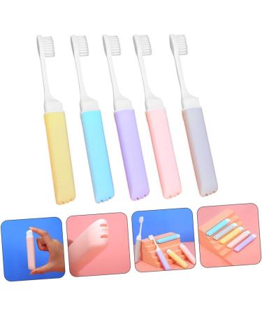 Minkissy Collapsible Toothbrush - Travel Size Wear-Resistant Portable Cleaning Accessories for Outdoor & Home Use - Buy Online on GoSupps.com