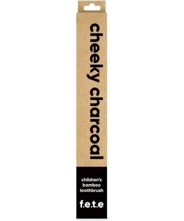 Cheeky Charcoal Bamboo Toothbrush for Kids | Eco-Friendly Biodegradable Vegan | Sustainable Dental Care - Buy Online on GoSupps.com