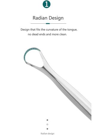 Buy Tongue Scraper & Cleaner - 304 Stainless Steel Eliminates Bad Breath Portable Easy to Clean - 2 Pieces in Iron Box - Buy Online on GoSupps.com