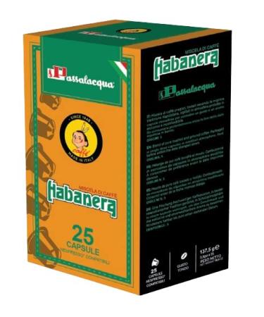 CAFÉ PASSALACQUA HABANERA - ROUND FLAVOUR - Box 25 CAPSULES COMPATIBLE NESPRESSO 5.5g