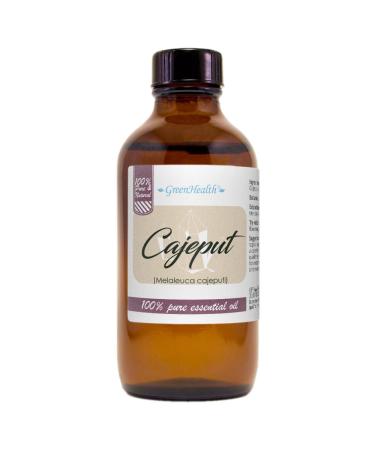 Cajeput Essential Oil 4 fl oz (118 ml) Glass Bottle w/Cap 100% Pure Essential Oil GreenHealth