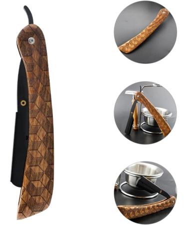 Doitool Professional Portable Razor | Rustproof Steel & Wooden Handle - Ideal for Men s Shaving & Hairdressing - Buy Online on GoSupps.com