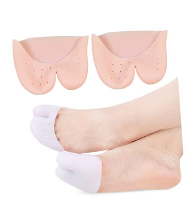 PLAFOPE 2 Pairs Toe Sleeves Shoe Covers for Big Toe Protection - Pointe Cushion Toe Protector with Hole - Buy Online on GoSupps.com
