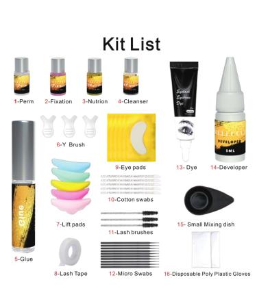 Lash Lift & Brow Lamination Kit - Black Color Long-Lasting Eyelash Perm for Salon or DIY Use | Safe & Effective Results - Buy Online on GoSupps.com