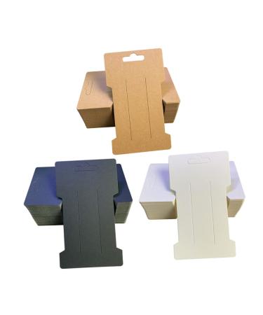 Didiseaon 300 Sheets Headband Wrapping Card Bracelet Holder Stand Ornament Display Stand Hair Clips Display Cards Hair Ropes Display Cards Hair Jewels Paper Display Board Earrings