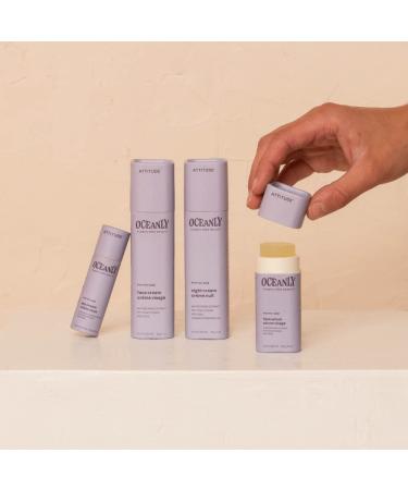 ATTITUDE Oceanly Eye Cream Stick - EWG Verified Vegan Plastic-Free Plant-Based Ingredients | Unscented Anti-Aging Skincare - 0.3 oz - Buy Online on GoSupps.com