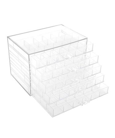 Storage Box for Nail Art - 120 Grids Transparent Organizer for Decoration | International Shipping Available - Buy Online on GoSupps.com