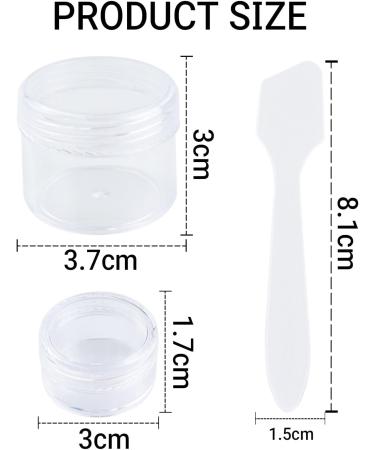 4 Pieces Empty Clear Round Cosmetic Containers for Travel 20g & 5g Refillable Jars for Lotions Creams - Buy Online on GoSupps.com