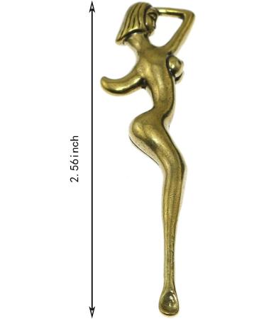 Maxmoral 2pcs Brass Ear Pick & Spoon Set | Portable Ear Cleaning Tool with Keychain | Gold Ear Wax Remover Curette Cleaner - Buy Online on GoSupps.com