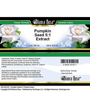 Buy Pumpkin Seed 5:1 Extract Cream - 2 oz | Premium Natural Skincare for All SkinTypes | International Shipping Available - Buy Online on GoSupps.com
