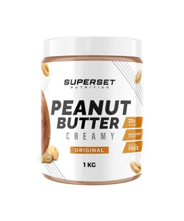 Superset Nutrition | Creamy Peanut Butter (1kg) | Protein Butters | 100% Pure Peanut Butter - Original
