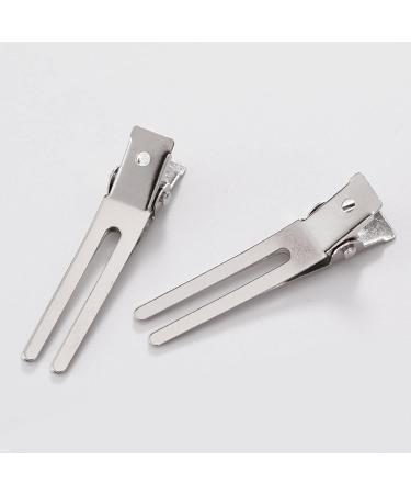 50 U-Shaped Hair Clips - Metal Alligator Clips for Hair Extensions & Styling | Double Prong Pin Curl Setter | DIY Hair Accessories - Buy Online on GoSupps.com