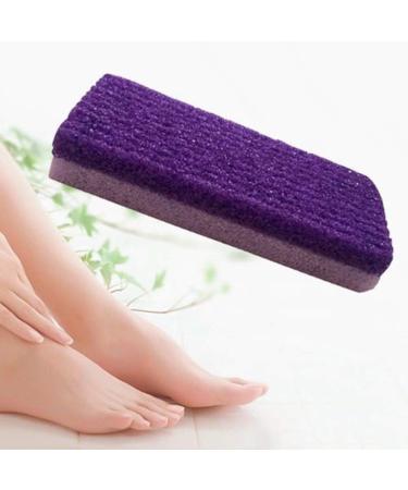 ghfashion Foot Pumice Stone Sponge Block Callus Remover Feet Hands Scrub Manicure Nail Tools Pedicure Care Purple - Buy Online on GoSupps.com