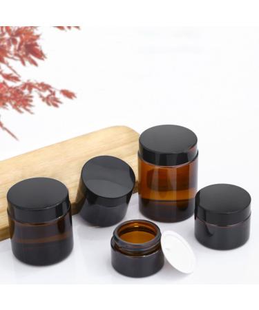 BOKIOESDE Secure Lock Amber Glass Bottle No Leakage Extra Thick Multi-functional Screw Lid Reusable No Easy To Break Wax 150g Amber 150g 150g Amber 150g - Buy Online on GoSupps.com