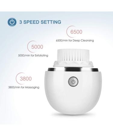 Overclocking Vibration New Sonic Vibrating Facial Cleansing Brush 3 Brush Heads with 3 Modes Waterproof Smart Timer Wireless Charging for Face Cleaning - Buy Online on GoSupps.com