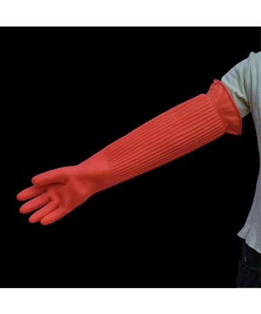 Buogint Long Rubber Gloves Kitchen Dishwashing Gloves Reusable Household Gloves Waterproof Cleaning Gloves for Home Painting Garden - Buy Online on GoSupps.com