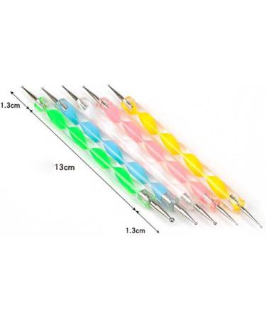 Lookathot 5pcs Professional Nail Drill Point Pencil Pen for Rhinestones Manicure Nail Art Paint & Dotting Tool DIY - Buy Online on GoSupps.com