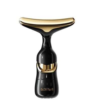 The Ultimate Face & Neck Skin Care Wand - 2024 Premium Facial Beauty Tool - Effective Cleaning Skin Tightening & Nutrient Import(Black)