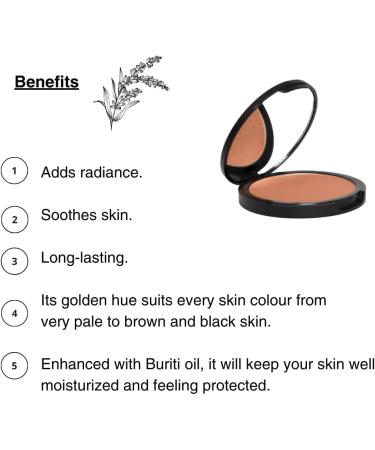 LISA NOTO Mineral Bronzer Powder | Matte Pressed Fusion Foundation | Healthy Tan Face For White Brown Black Skin Tones | Vegan Natural | 0.42oz / 12g - Buy Online on GoSupps.com