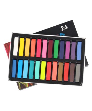 AUklOPVZZ Girl Temporary Hair Color Dyeing Chalk Hair-styling Dye Stick Performance Beauty Professional Hairdresser Barbershop 24 Colors Short