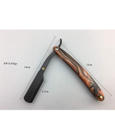 Beaupretty Vintage Straight Razor with Wooden Handle - Black Barber Steel Shaving Knife for Men | Home & Salon Use - Buy Online on GoSupps.com