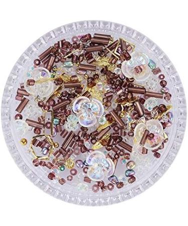 Nail Art Sequins 1 Box 3D Flower Irregular Shape Decor Design Nail Art Rhinestones Nails Tips Accessories for nail (Color : Full transparent) - Buy Online on GoSupps.com