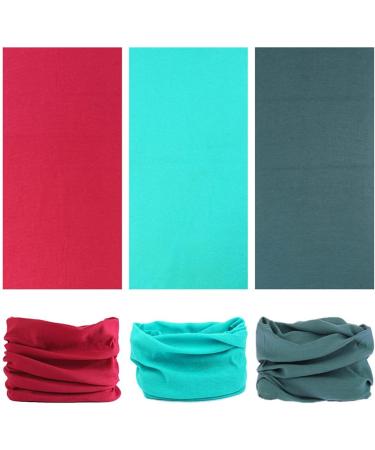 VANCROWN Headband Neck Gaiter 12PCS Solid Color - Unisex Face Mask Bandana - Buy Online on GoSupps.com