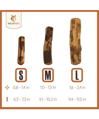 Wildfang Olive Wood Chewing Root for Dogs - Dental Care Chew Toy for Puppies up to 15kg - 3 Pack Size S - Buy Online on GoSupps.com