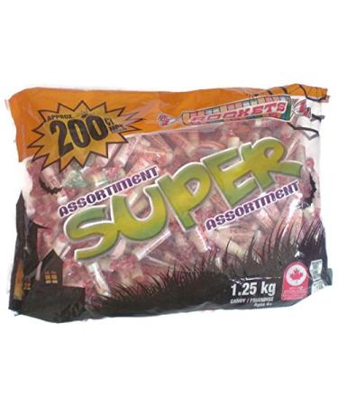 Candy Rolls Rockets Super Assortment Rocket Rolls Lollipop Candy Money 200 Count 1.25kg